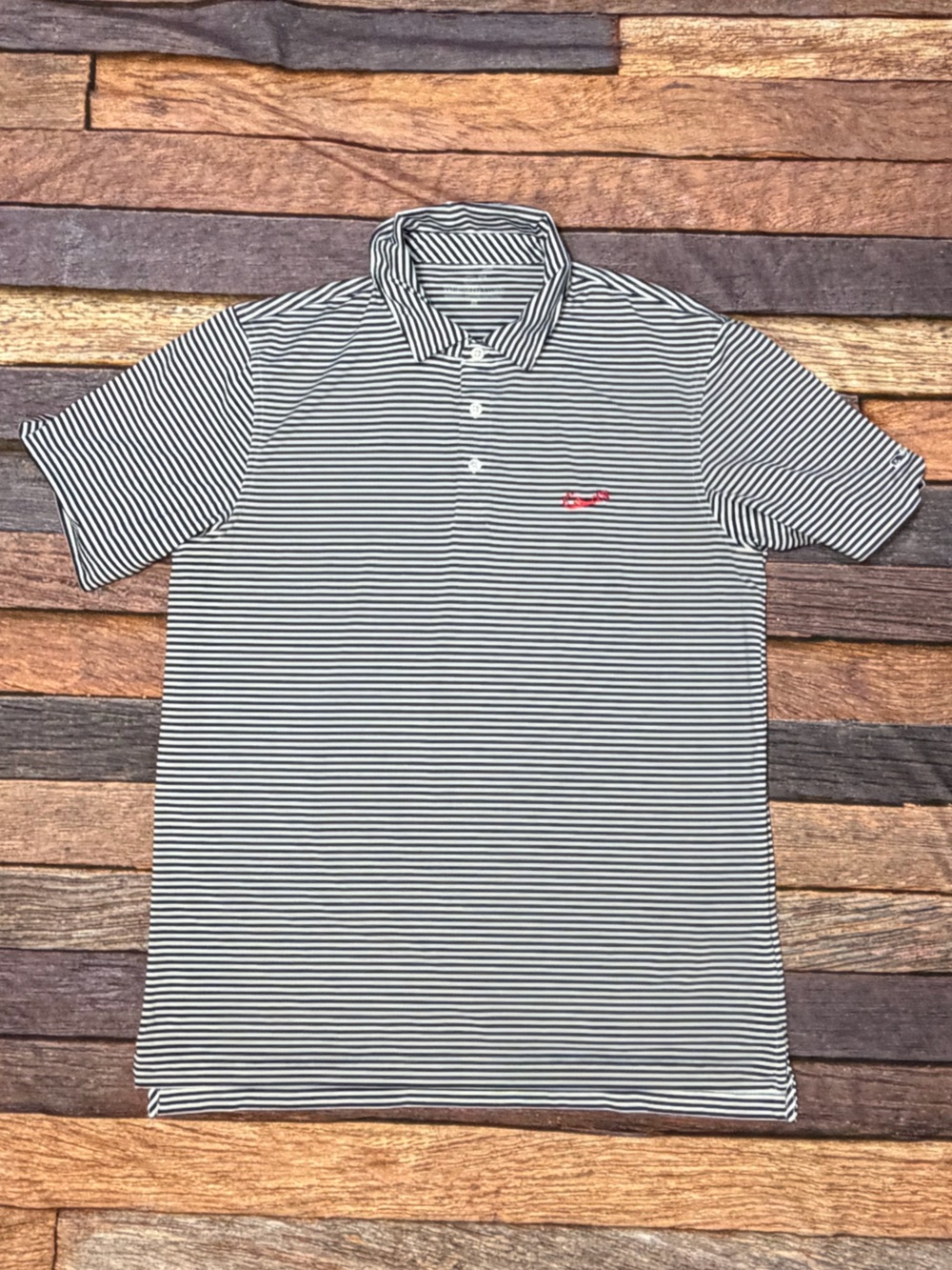 Vineyard Vines Striped Bermuda Golf Tennis Athletic Polo Preppy Shirt